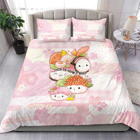 Japanese Kawaii Sushi Bedding Set Pink Wagara Palaka This Is How I Roll