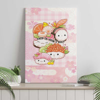 Japanese Kawaii Sushi Canvas Wall Art Pink Wagara Palaka This Is How I Roll