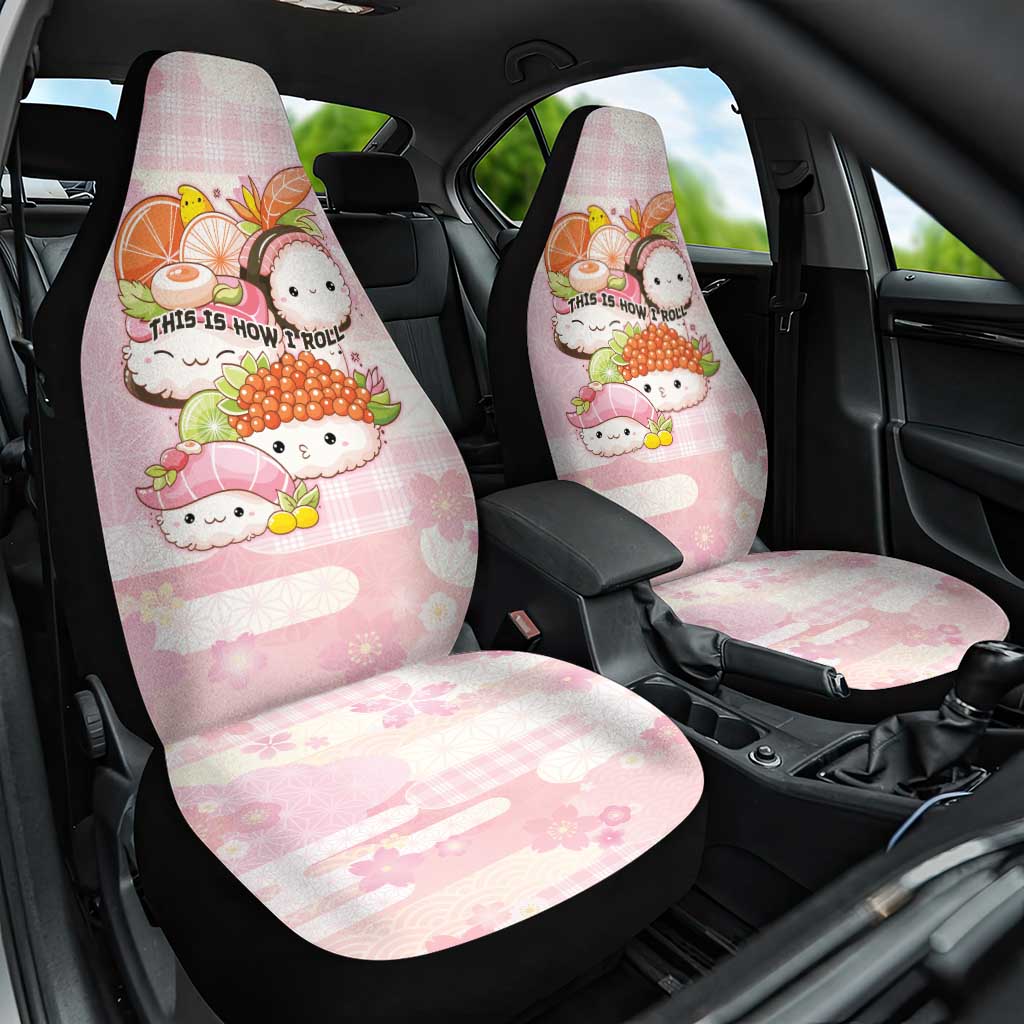 Japanese Kawaii Sushi Car Seat Cover Pink Wagara Palaka This Is How I Roll