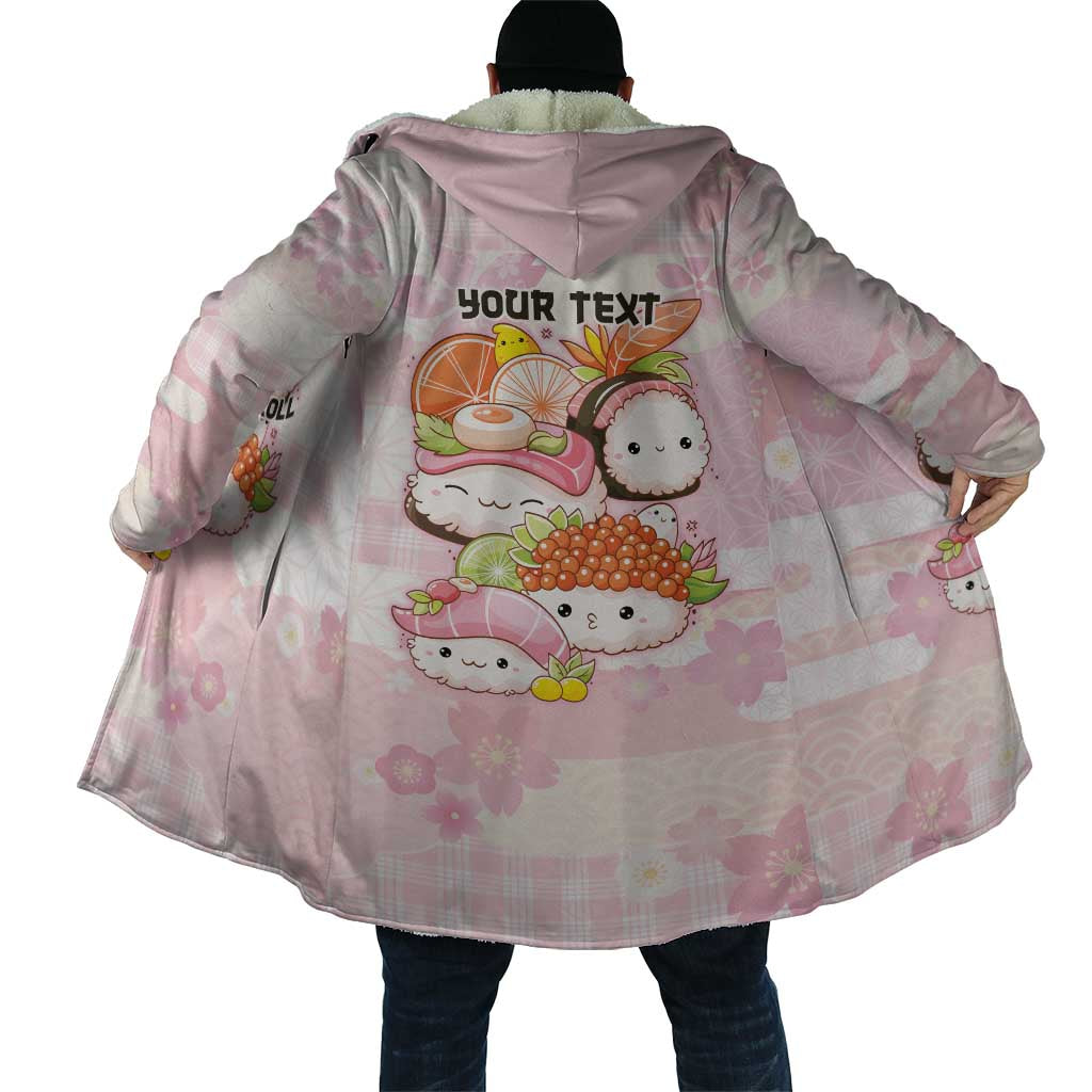 Personalized Japanese Kawaii Sushi Cloak Pink Wagara Palaka This Is How I Roll