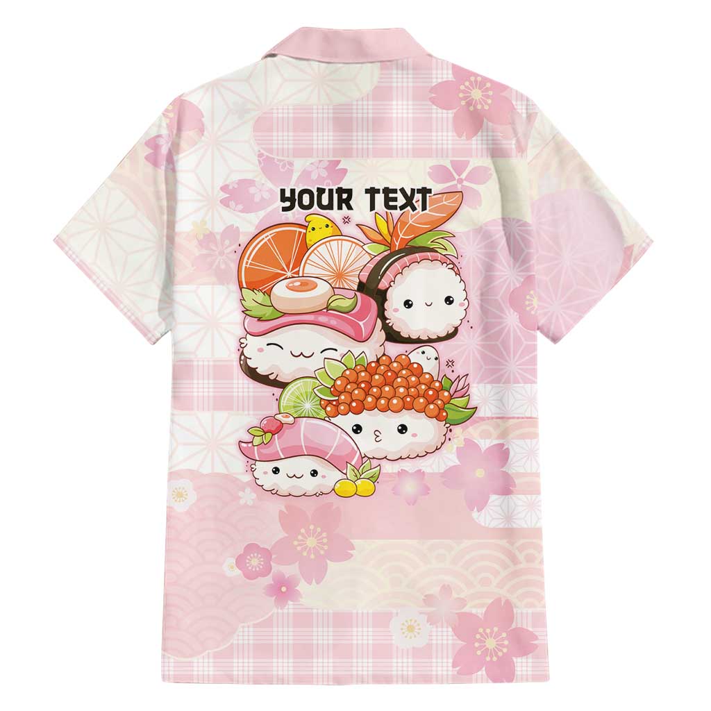 Personalized Japanese Kawaii Sushi Hawaiian Shirt Pink Wagara Palaka This Is How I Roll