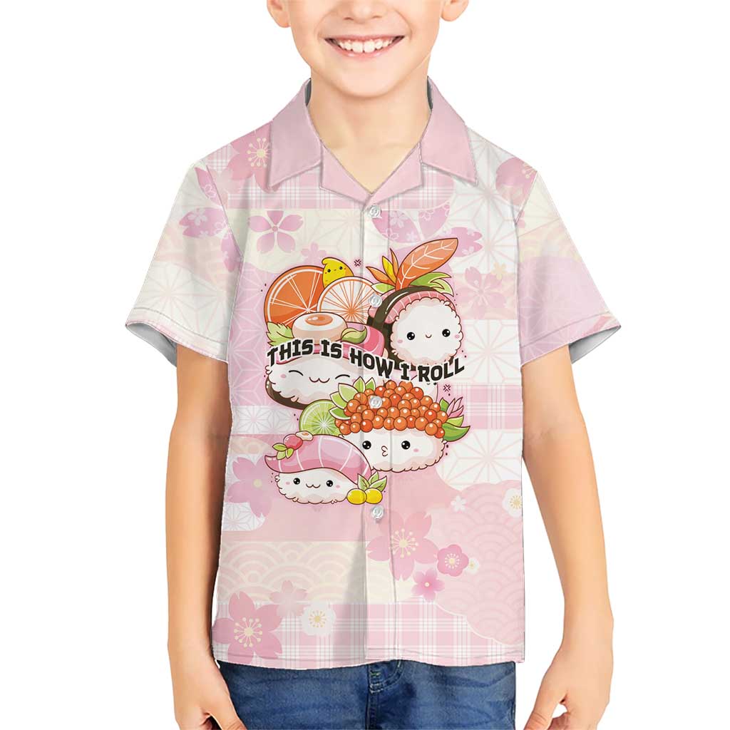 Personalized Japanese Kawaii Sushi Hawaiian Shirt Pink Wagara Palaka This Is How I Roll
