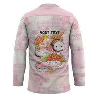 Personalized Japanese Kawaii Sushi Hockey Jersey Pink Wagara Palaka This Is How I Roll