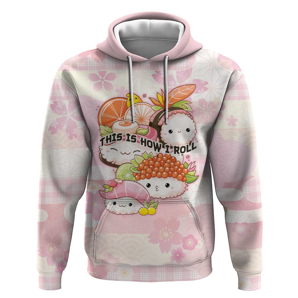 Personalized Japanese Kawaii Sushi Hoodie Pink Wagara Palaka This Is How I Roll