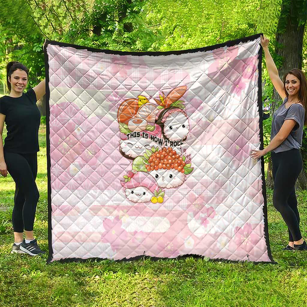 Japanese Kawaii Sushi Quilt Pink Wagara Palaka This Is How I Roll