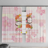 Japanese Kawaii Sushi Window Curtain Pink Wagara Palaka This Is How I Roll