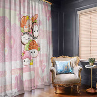Japanese Kawaii Sushi Window Curtain Pink Wagara Palaka This Is How I Roll