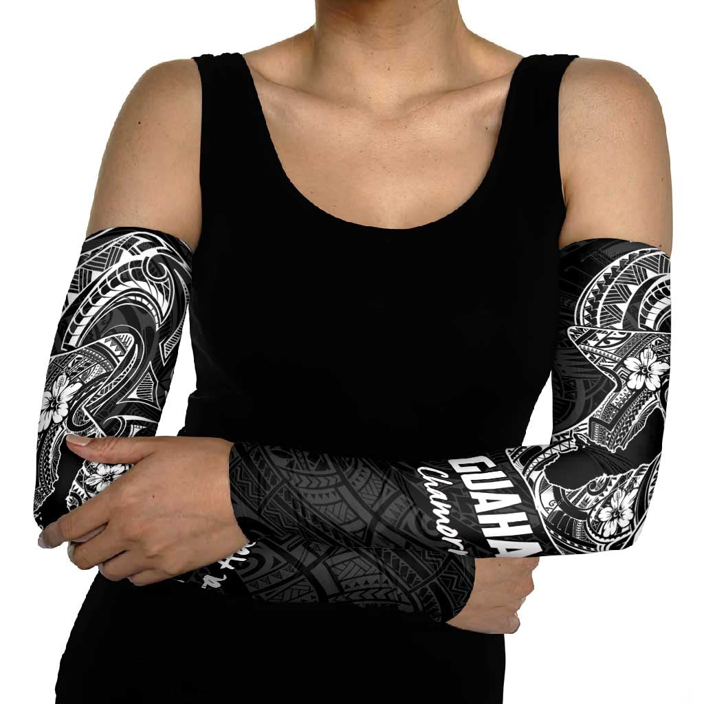 Black Guam Latte Stone Tribal Tattoo Arm Sleeves Hafa Adai Six 7 One - Polynesian Pride