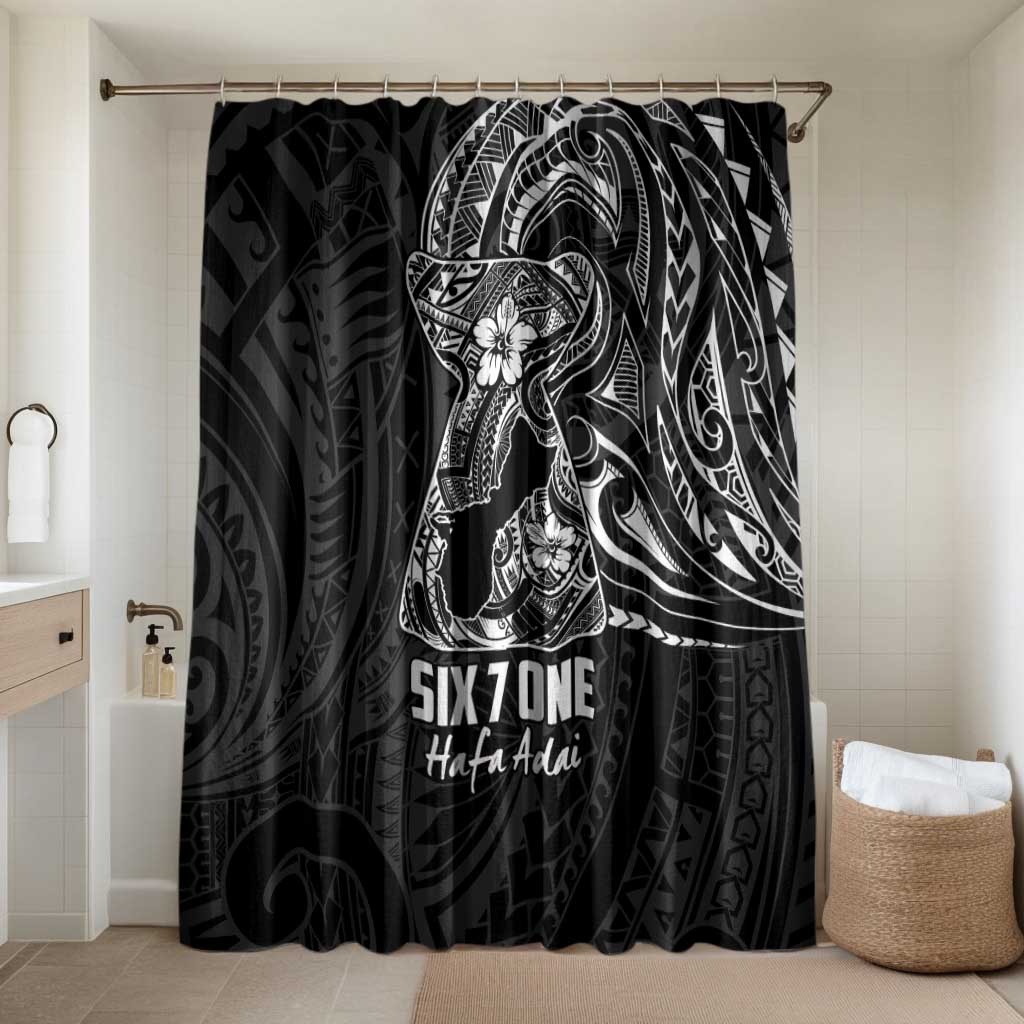 Black Guam Latte Stone Tribal Tattoo Bathroom Set Hafa Adai Six 7 One - Polynesian Pride