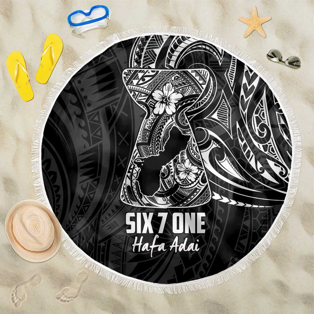 Black Guam Latte Stone Tribal Tattoo Beach Blanket Hafa Adai Six 7 One