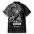 Black Guam Latte Stone Tribal Tattoo Family Matching Mermaid Dress and Hawaiian Shirt Hafa Adai Six 7 One