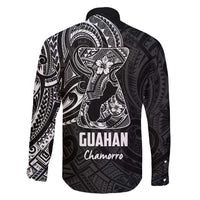 Black Guam Latte Stone Tribal Tattoo Family Matching Mermaid Dress and Hawaiian Shirt Hafa Adai Six 7 One LT9 - Polynesian Pride