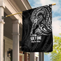 Black Guam Latte Stone Tribal Tattoo Garden Flag Hafa Adai Six 7 One