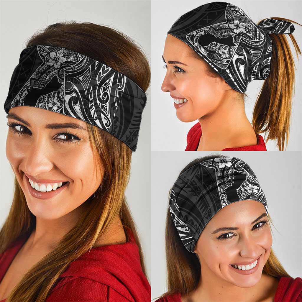 Black Guam Latte Stone Tribal Tattoo Neck Gaiter Hafa Adai Six 7 One - Polynesian Pride