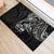 Black Guam Latte Stone Tribal Tattoo Rubber Doormat Hafa Adai Six 7 One