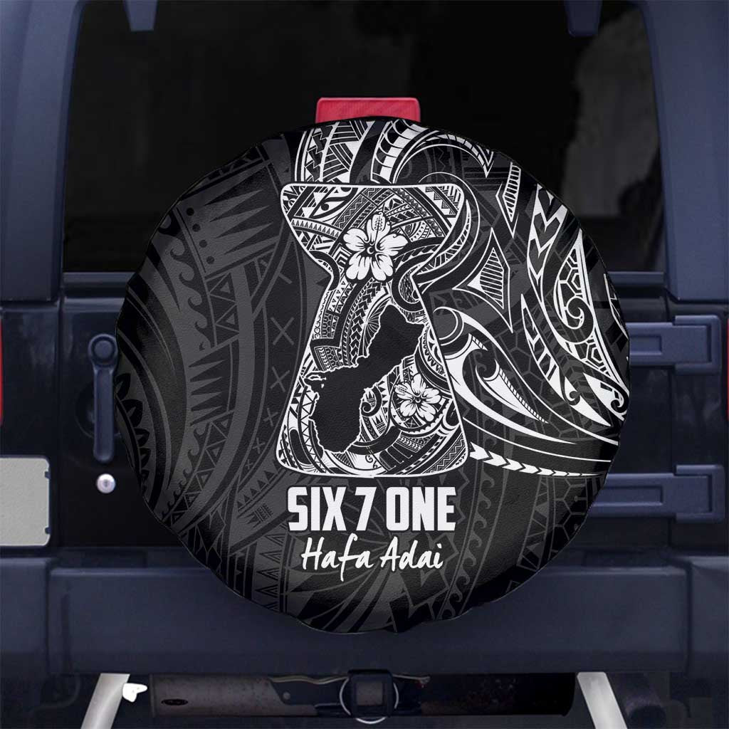 Black Guam Latte Stone Tribal Tattoo Spare Tire Cover Hafa Adai Six 7 One