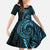 Blue Guam Latte Stone Tribal Tattoo Family Matching Mermaid Dress and Hawaiian Shirt Hafa Adai Six 7 One