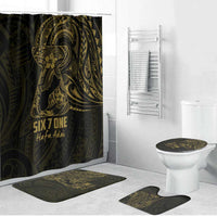 Gold Guam Latte Stone Tribal Tattoo Bathroom Set Hafa Adai Six 7 One - Polynesian Pride