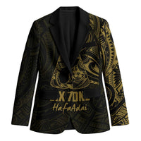 Gold Guam Latte Stone Tribal Tattoo Blazer Hafa Adai Six 7 One - Polynesian Pride