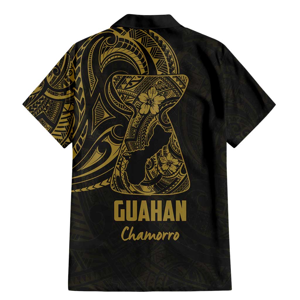 Gold Guam Latte Stone Tribal Tattoo Family Matching Mermaid Dress and Hawaiian Shirt Hafa Adai Six 7 One LT9 - Polynesian Pride