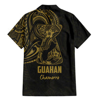 Gold Guam Latte Stone Tribal Tattoo Family Matching Mermaid Dress and Hawaiian Shirt Hafa Adai Six 7 One LT9 - Polynesian Pride