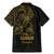 Gold Guam Latte Stone Tribal Tattoo Family Matching Mermaid Dress and Hawaiian Shirt Hafa Adai Six 7 One