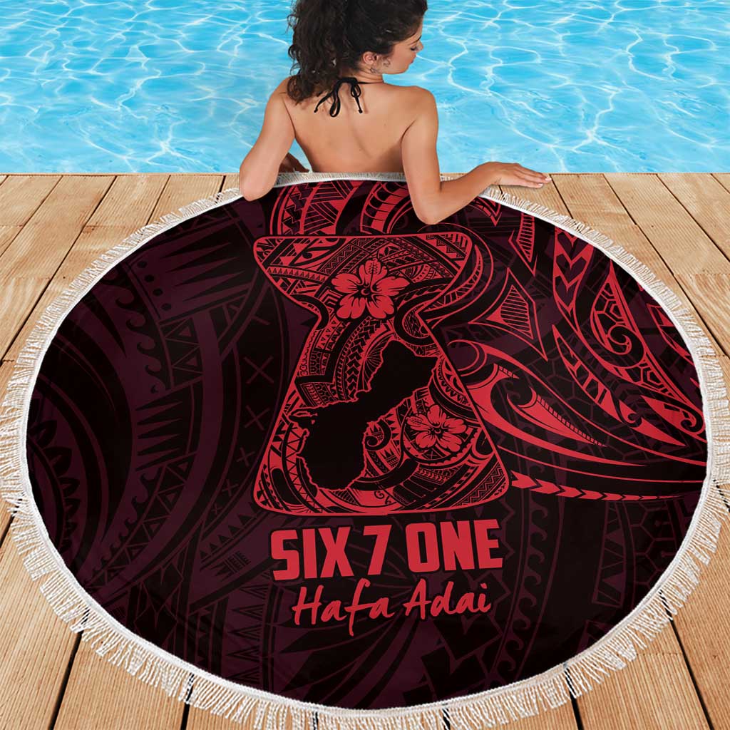 Oxblood Guam Latte Stone Tribal Tattoo Beach Blanket Hafa Adai Six 7 One
