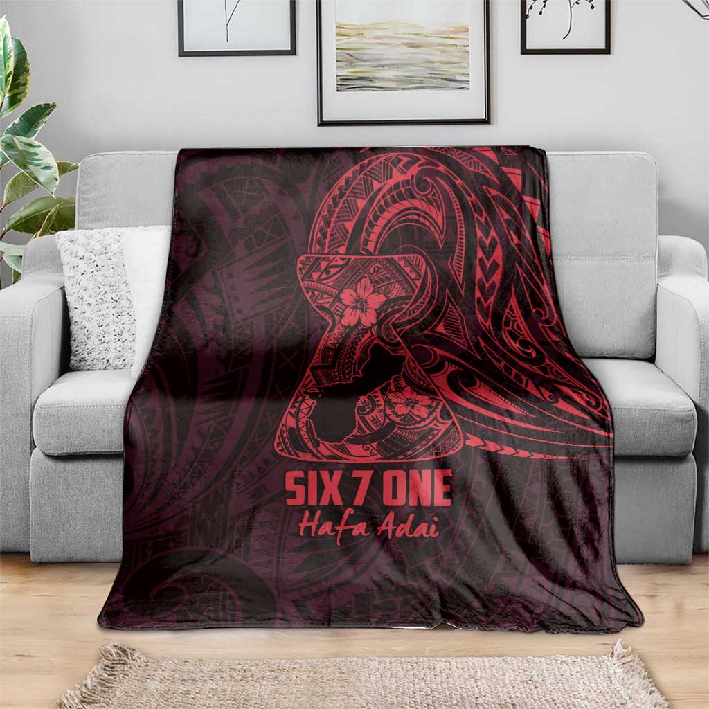 Oxblood Guam Latte Stone Tribal Tattoo Blanket Hafa Adai Six 7 One