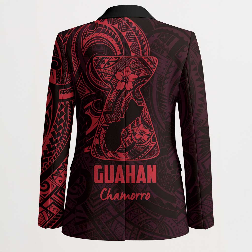 Oxblood Guam Latte Stone Tribal Tattoo Blazer Hafa Adai Six 7 One - Polynesian Pride