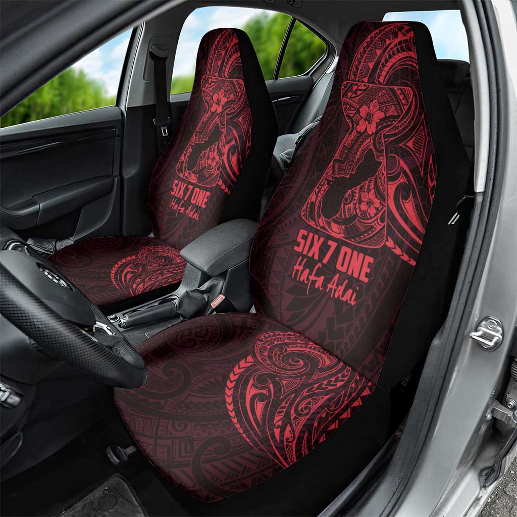 Oxblood Guam Latte Stone Tribal Tattoo Car Seat Cover Hafa Adai Six 7 One