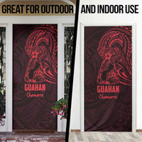 Oxblood Guam Latte Stone Tribal Tattoo Door Cover Hafa Adai Six 7 One - Polynesian Pride