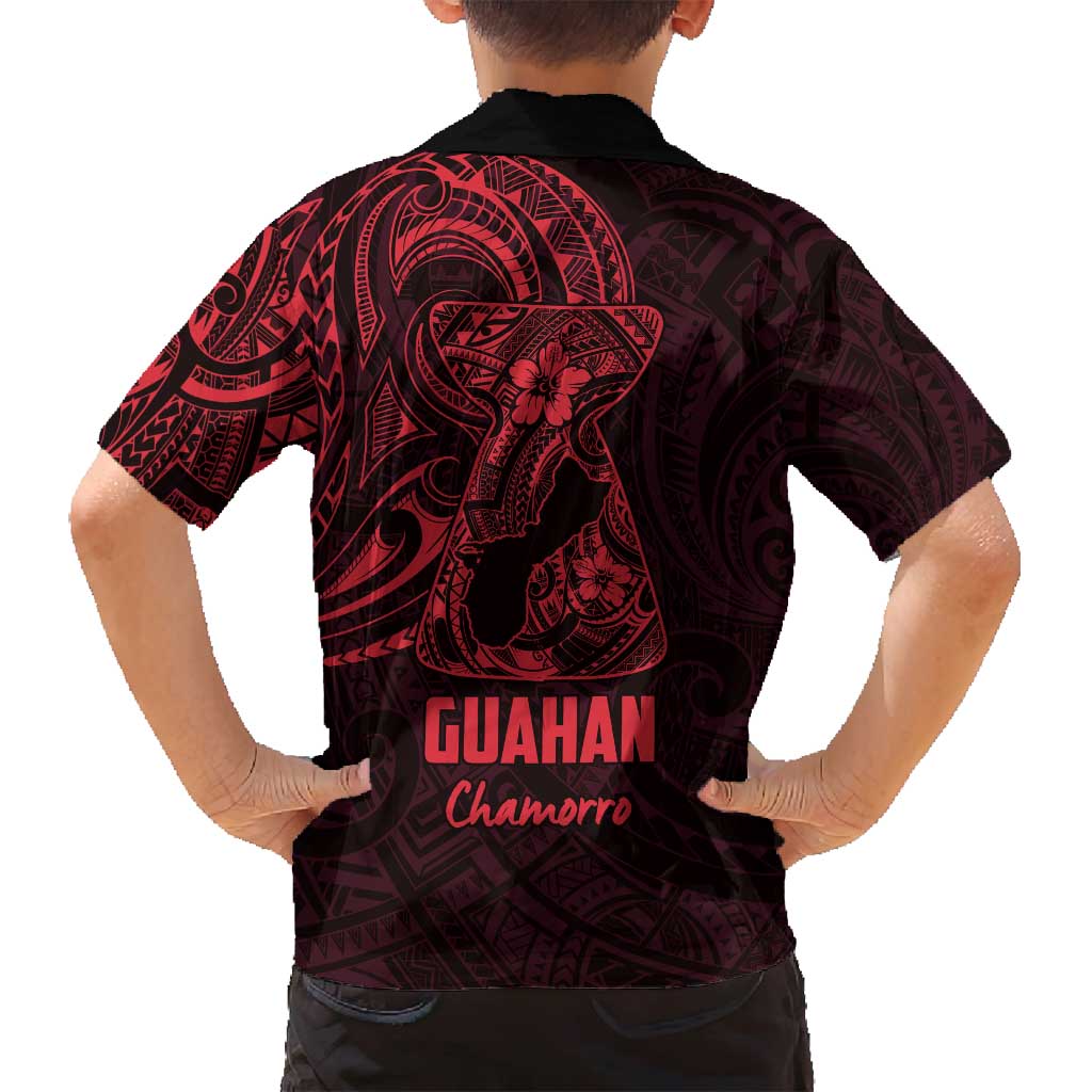 Oxblood Guam Latte Stone Tribal Tattoo Family Matching Long Sleeve Bodycon Dress and Hawaiian Shirt Hafa Adai Six 7 One LT9 - Polynesian Pride