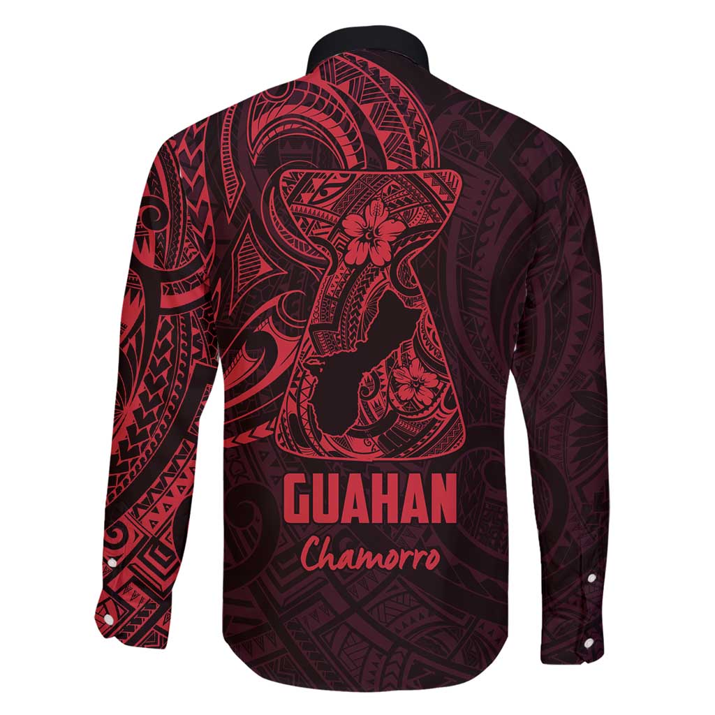 Oxblood Guam Latte Stone Tribal Tattoo Family Matching Long Sleeve Bodycon Dress and Hawaiian Shirt Hafa Adai Six 7 One LT9 - Polynesian Pride