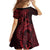 Oxblood Guam Latte Stone Tribal Tattoo Family Matching Mermaid Dress and Hawaiian Shirt Hafa Adai Six 7 One