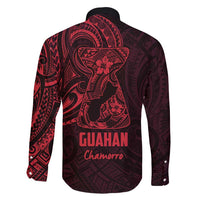 Oxblood Guam Latte Stone Tribal Tattoo Family Matching Puletasi and Hawaiian Shirt Hafa Adai Six 7 One