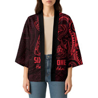 Oxblood Guam Latte Stone Tribal Tattoo Kimono Hafa Adai Six 7 One - Polynesian Pride