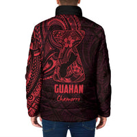 Oxblood Guam Latte Stone Tribal Tattoo Padded Jacket Hafa Adai Six 7 One - Polynesian Pride