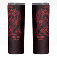 Oxblood Guam Latte Stone Tribal Tattoo Skinny Tumbler Hafa Adai Six 7 One LT9 Oxblood - Polynesian Pride