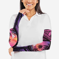 Guam Chamorro Artsy Arm Sleeves Guahan Sunset Beach - Polynesian Pride