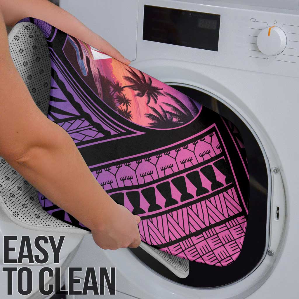 Guam Chamorro Artsy Bathroom Set Guahan Sunset Beach - Polynesian Pride