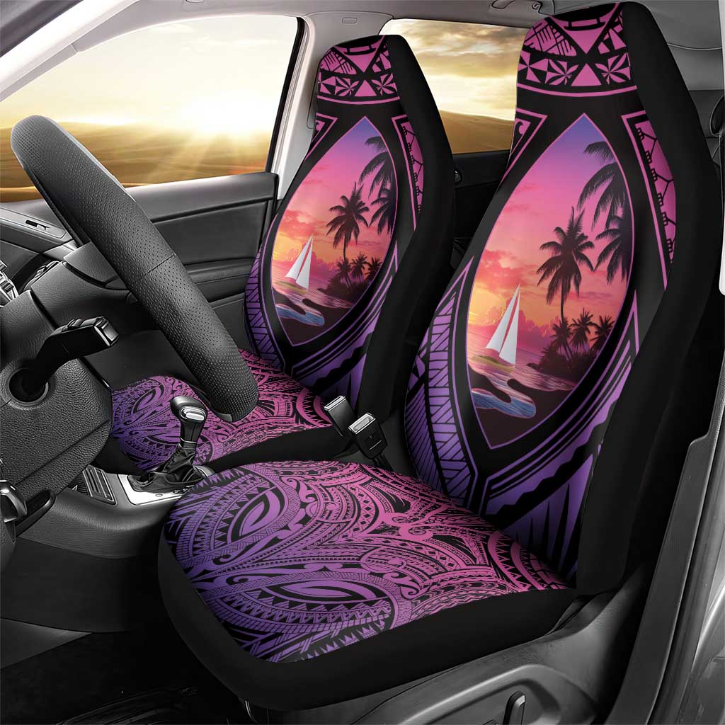 Guam Chamorro Artsy Car Seat Cover Guahan Sunset Beach