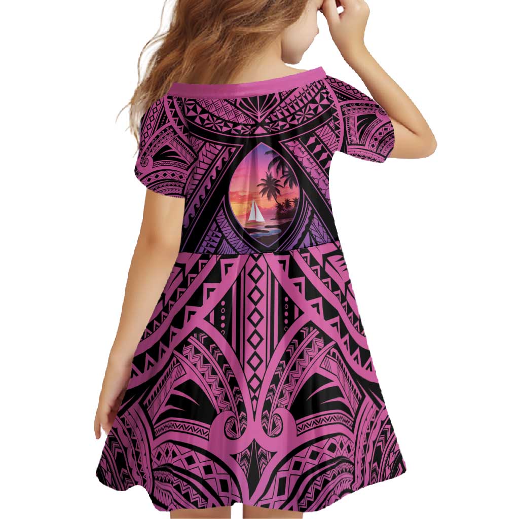 Guam Chamorro Artsy Family Matching Mermaid Dress and Hawaiian Shirt Guahan Sunset Beach LT9 - Polynesian Pride