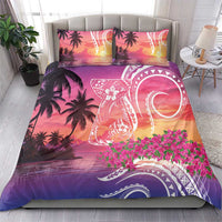 Guam Latte Stone with Map Bedding Set Bougainvillea Beach Sunset LT9 - Polynesian Pride