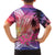 Guam Latte Stone with Map Family Matching Short Sleeve Bodycon Dress and Hawaiian Shirt Bougainvillea Beach Sunset