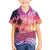 Guam Latte Stone with Map Family Matching Short Sleeve Bodycon Dress and Hawaiian Shirt Bougainvillea Beach Sunset