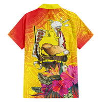 Papua New Guinea Cultural Tropical Flowers Hawaiian Shirt