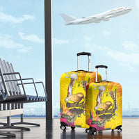 Papua New Guinea Cultural Tropical Flowers Luggage Cover