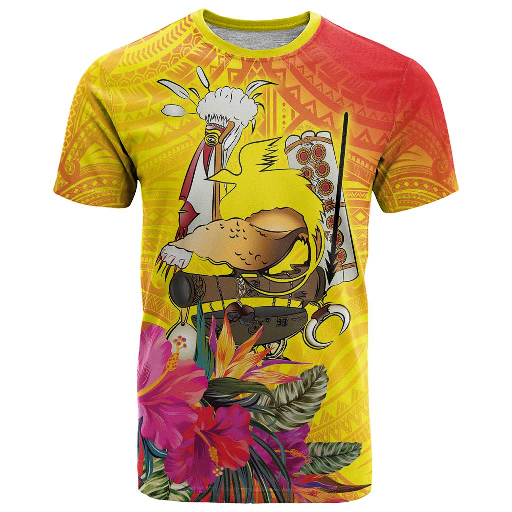 Papua New Guinea Cultural Tropical Flowers T Shirt
