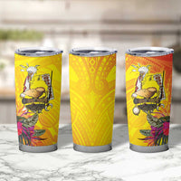 Papua New Guinea Cultural Tropical Flowers Tumbler Cup