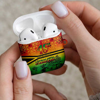 Hapi 45th Indipendens Dei Vanuatu AirPods Case Yumi 1980 with Vanuatuan Beach Landscape - Polynesian Pride